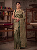 Green Woven Design Art Silk Kanjivaram Saree