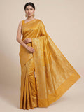 Yellow Woven Design Art Silk Kanjivaram Saree