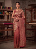 Red Woven Design Art Silk Kanjivaram Saree