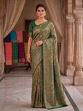 Green Woven Design Art Silk Kanjivaram Saree