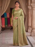 Light Green Woven Design Art Silk Kanjivaram Saree