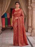 Red Woven Design Art Silk Kanjivaram Saree