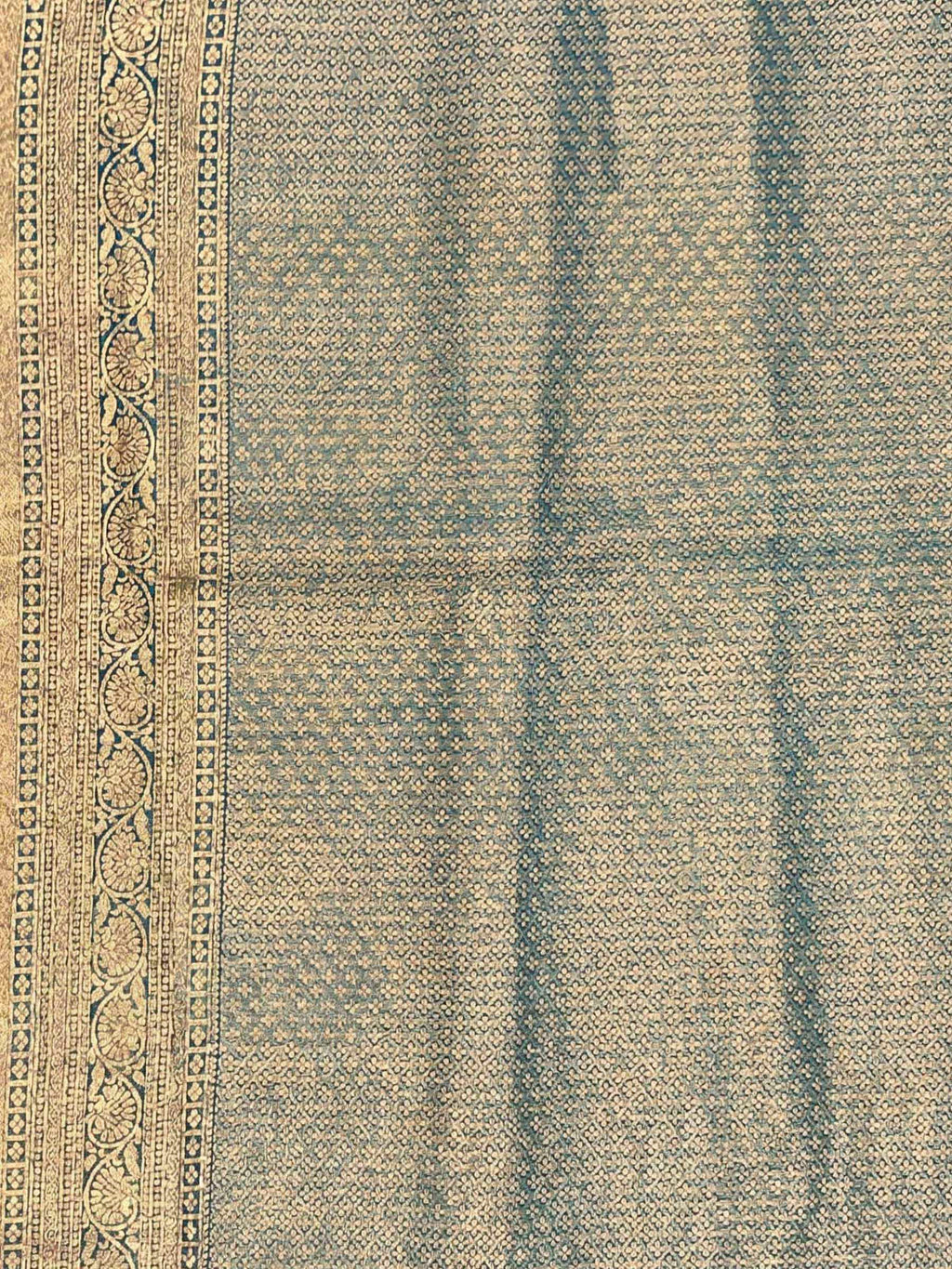 Peacock Blue Woven Design Art Silk Kanjivaram Saree