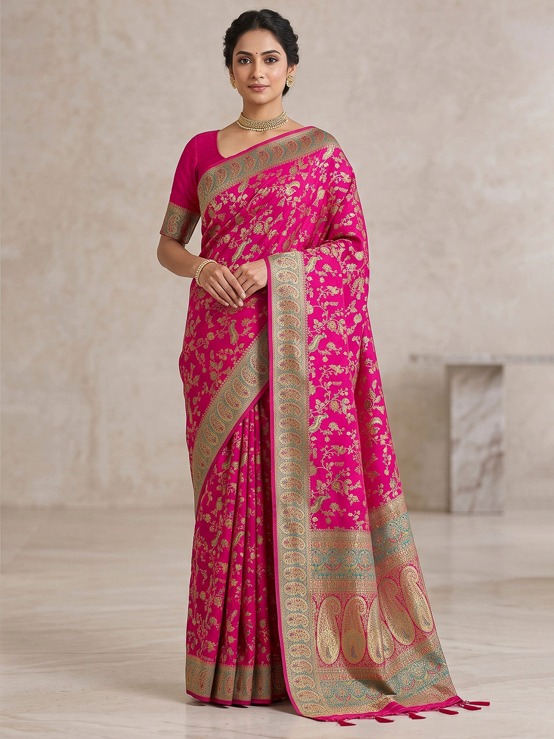 Rani Art Silk Printed Saree