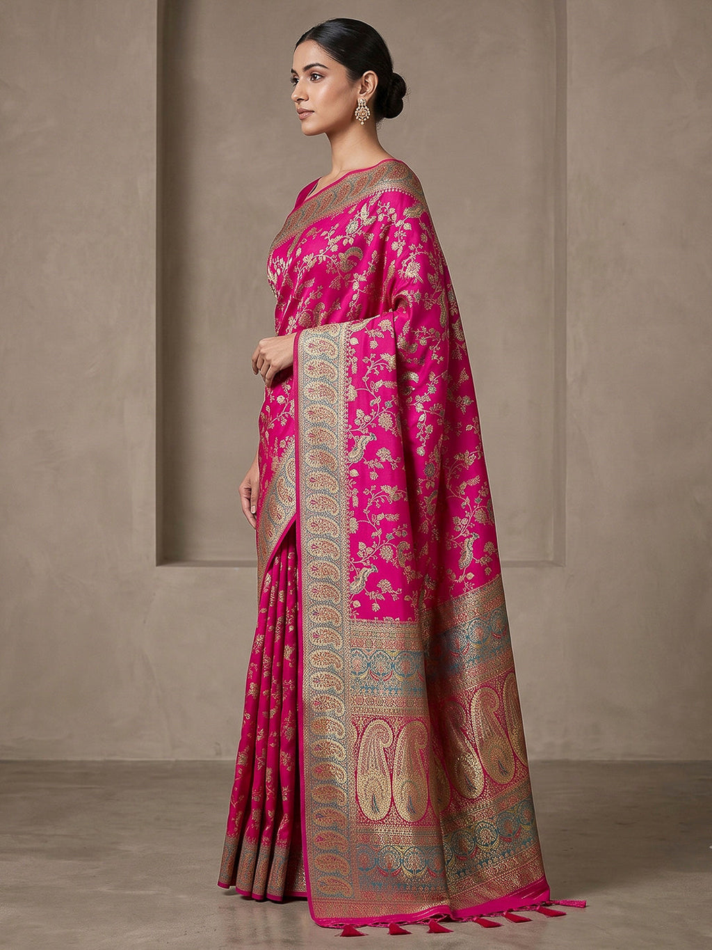 Rani Art Silk Printed Saree