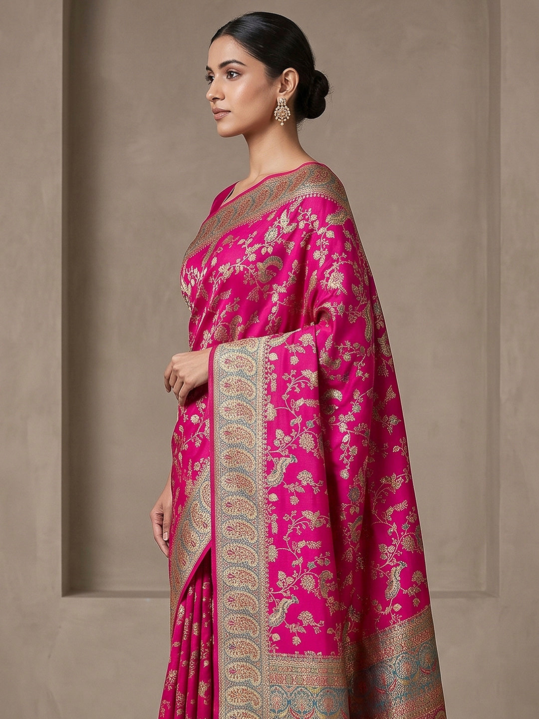 Rani Art Silk Printed Saree