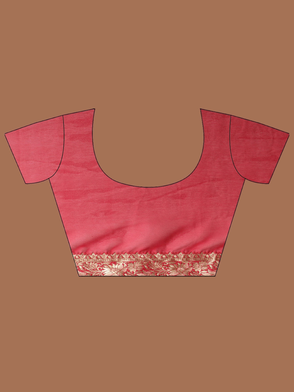 Maroon Zari Work Chiffon Saree