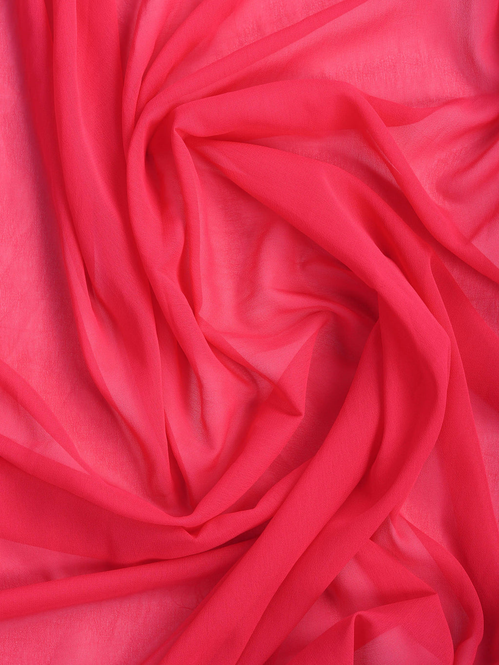Rani Plain Chiffon Saree