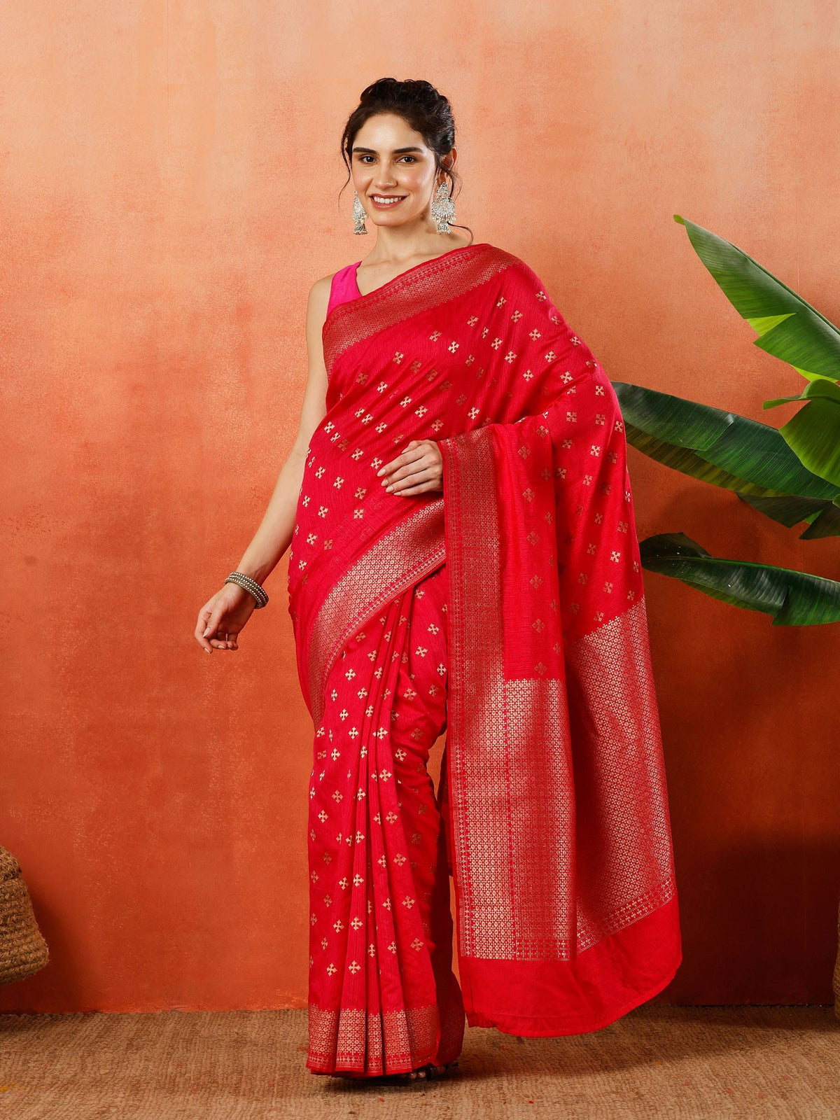 Woven Design Tussar Silk Saree