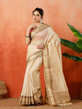 Woven Design Tussar Silk Saree
