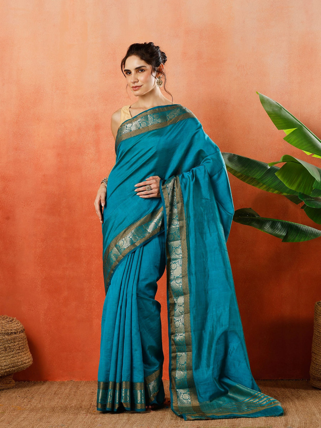 Woven Design Tussar Silk Saree
