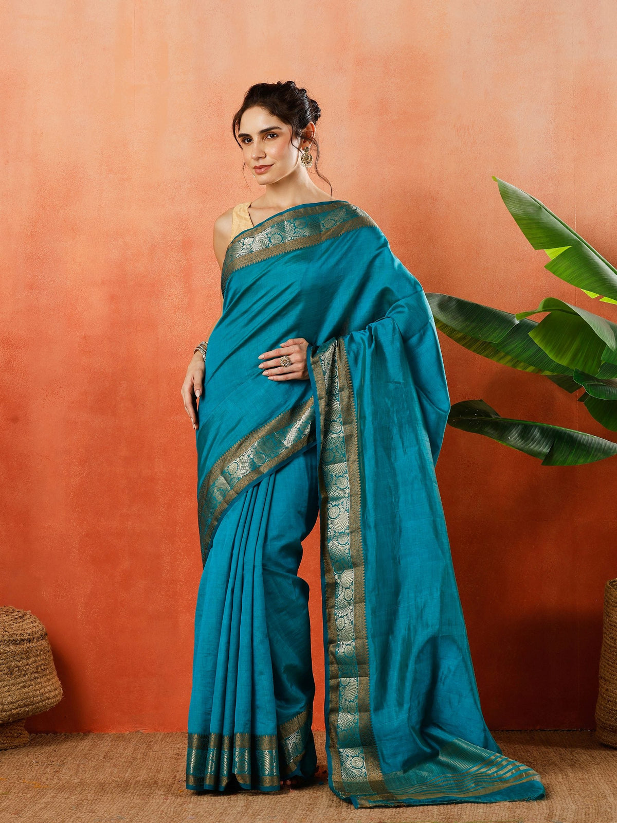 Woven Design Tussar Silk Saree