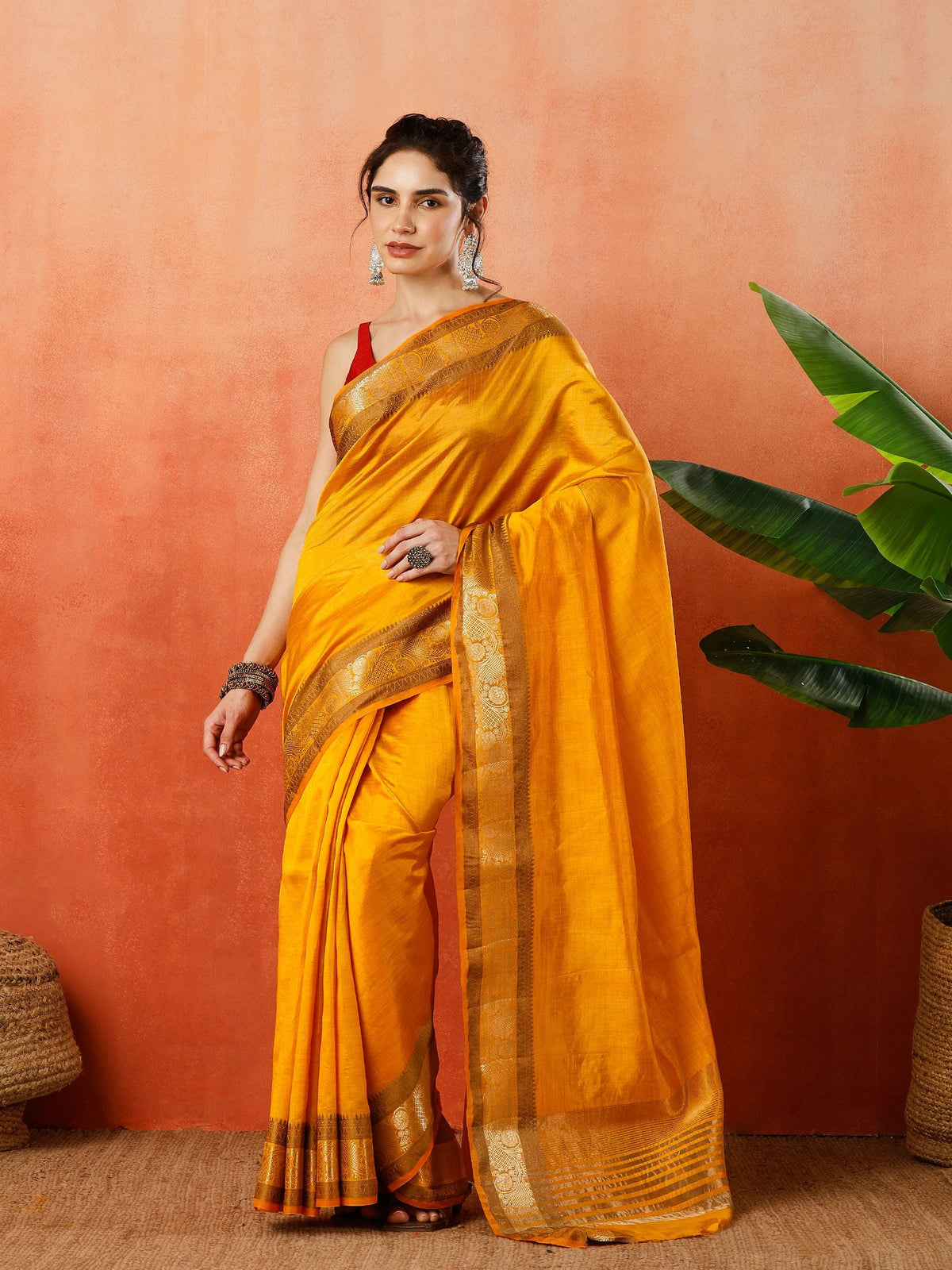 Woven Design Tussar Silk Saree