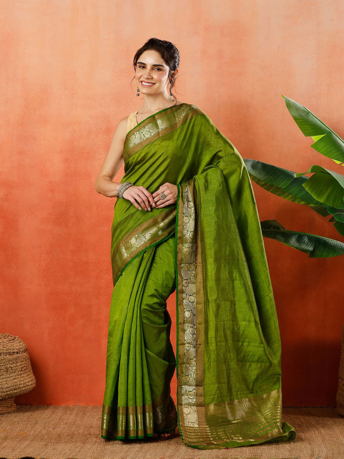 Woven Design Tussar Silk Saree