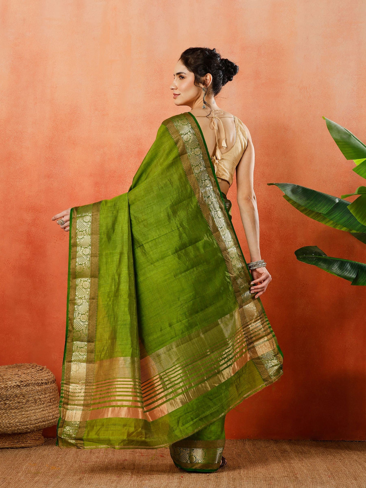 Woven Design Tussar Silk Saree