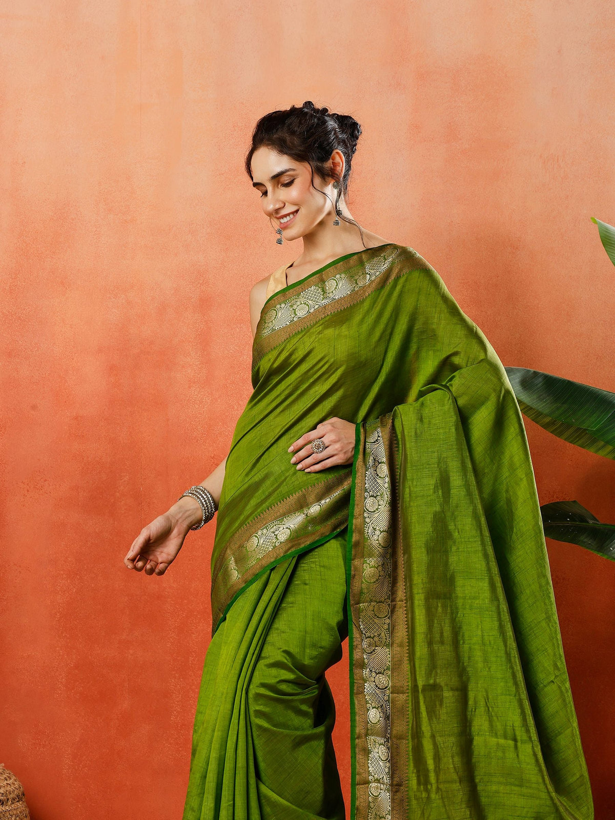 Woven Design Tussar Silk Saree