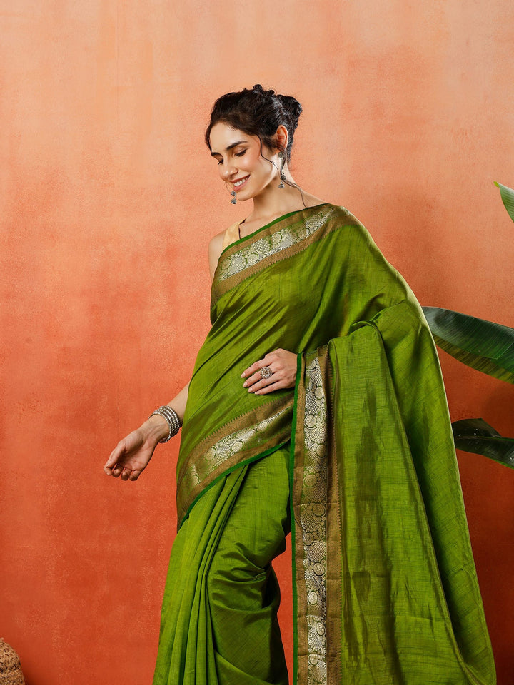 Woven Design Tussar Silk Saree