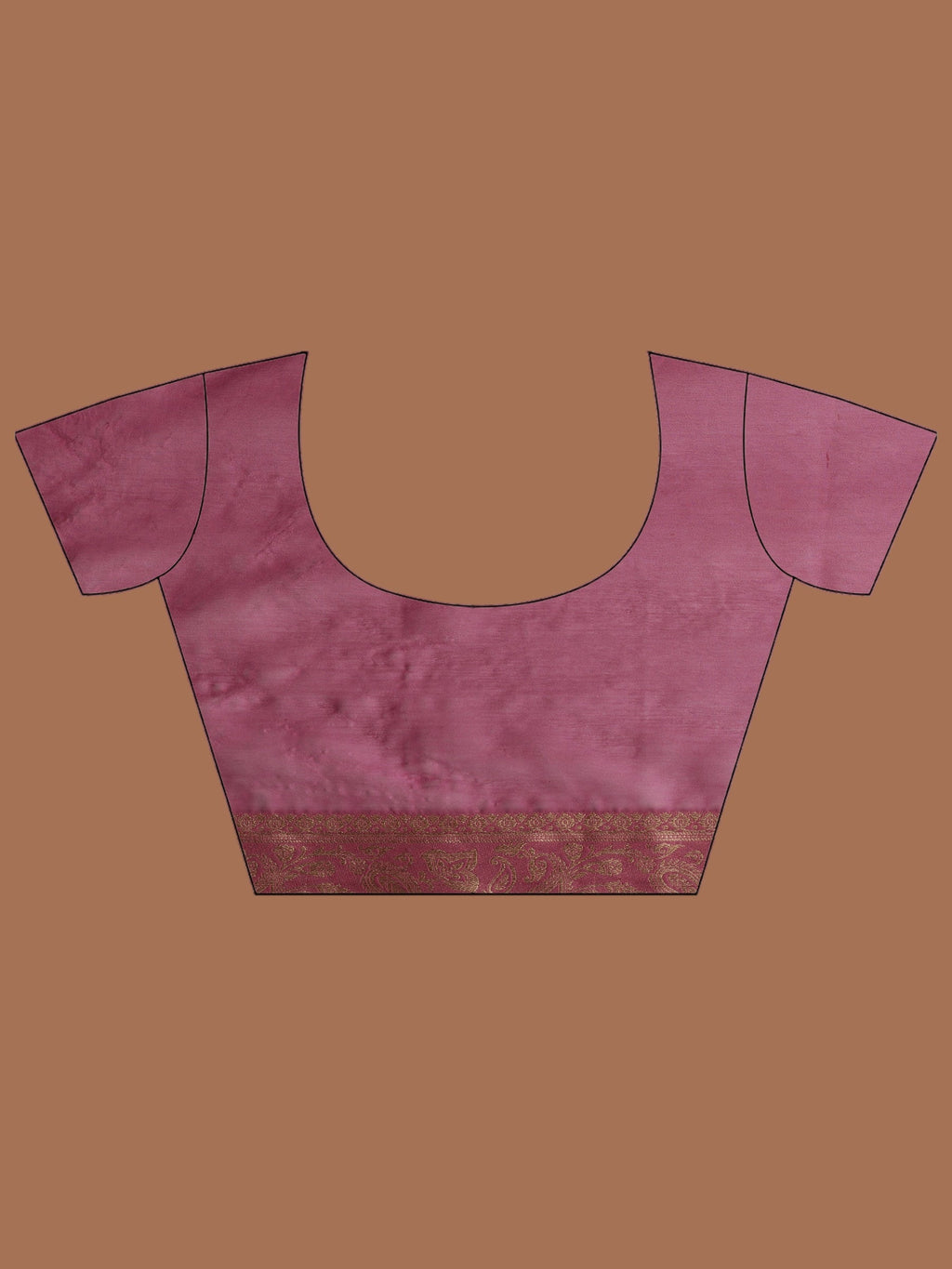 Lavender Zari Work Chiffon Saree