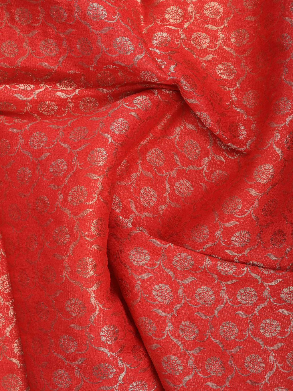 Pink Zari Work Crepe Saree