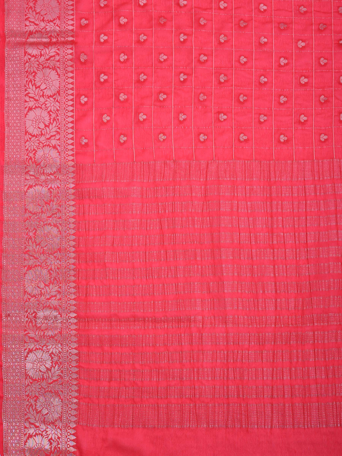 Rani Zari Work Crepe Saree