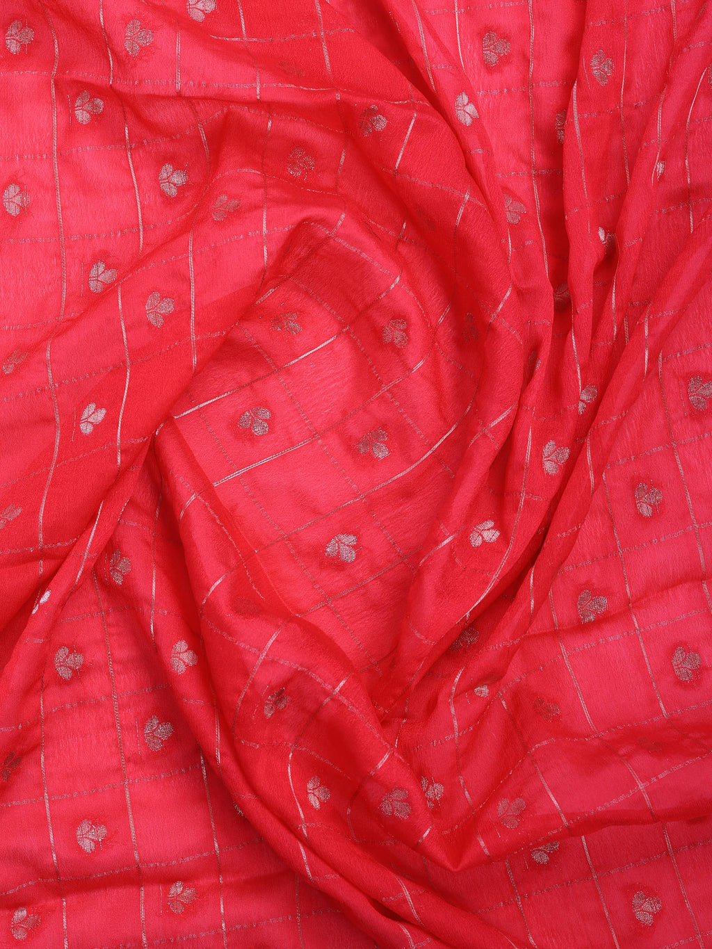 Rani Zari Work Crepe Saree