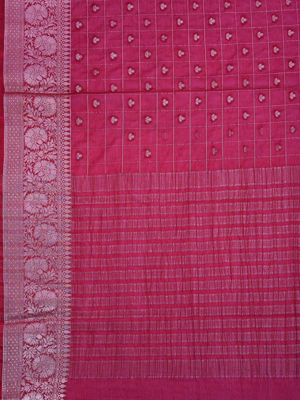 Wine Zari Work Crepe Saree
