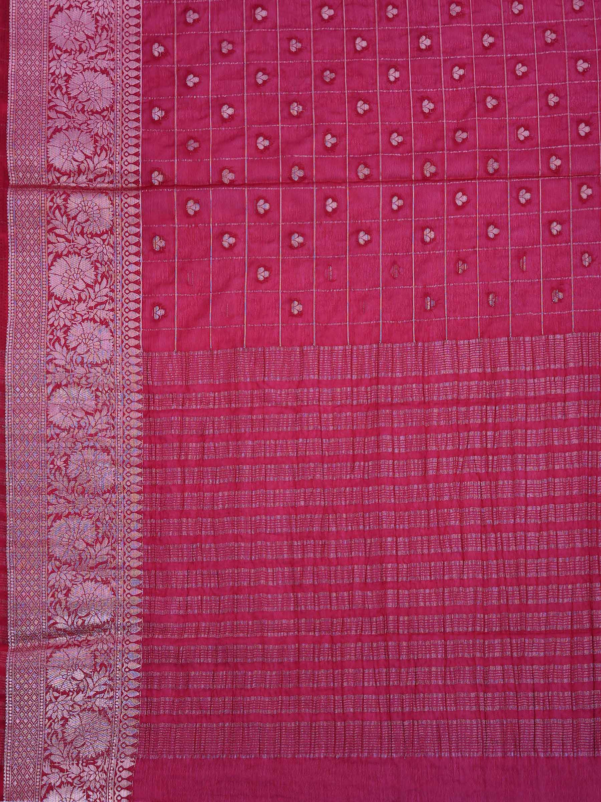 Wine Zari Work Crepe Saree