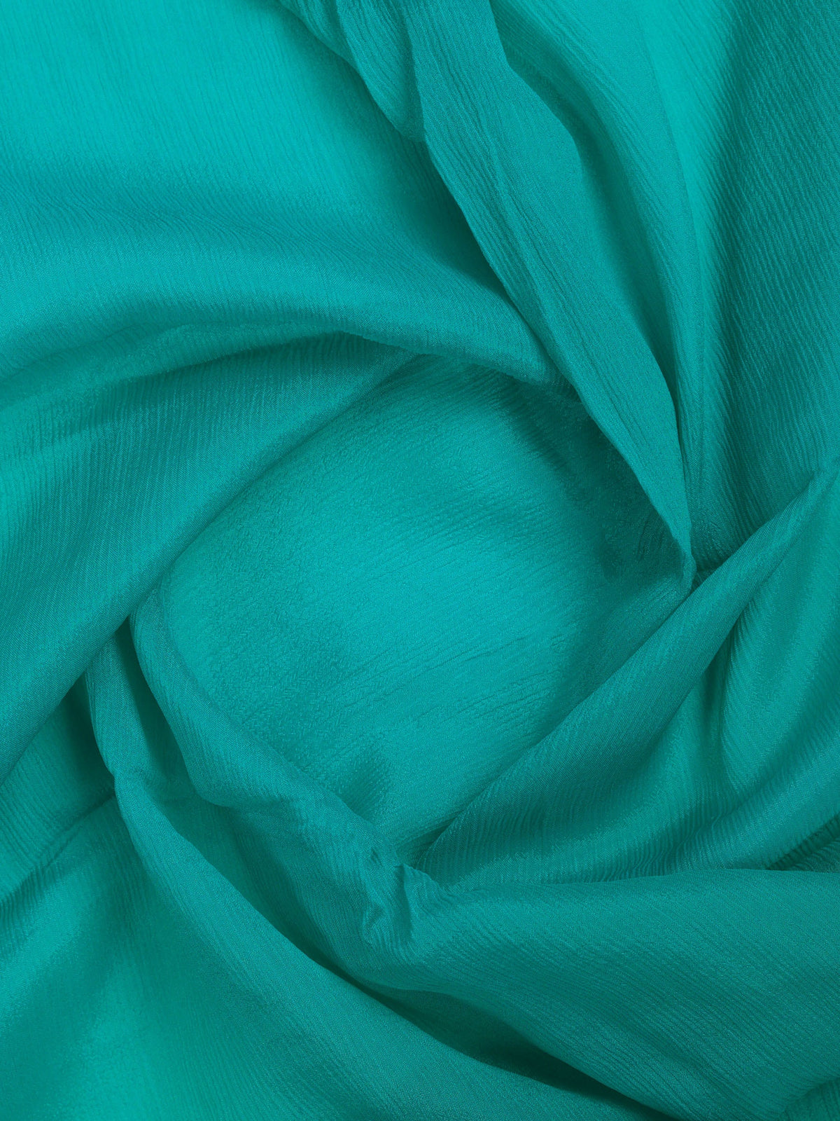 Firozee Zari Work Chiffon Saree
