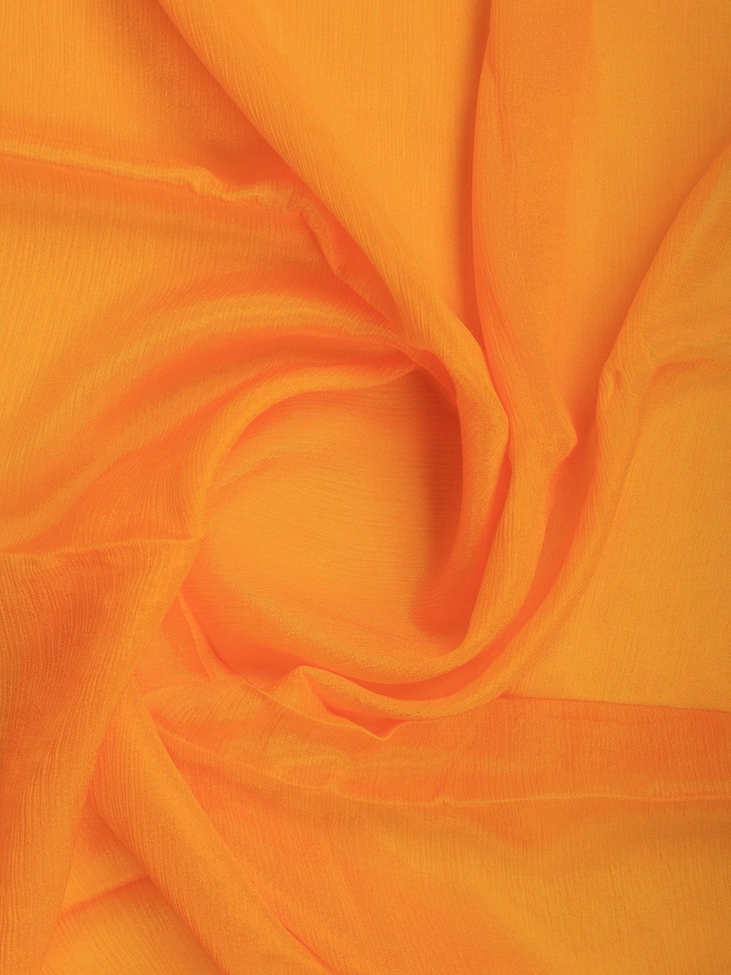 Mustard Zari Work Chiffon Saree