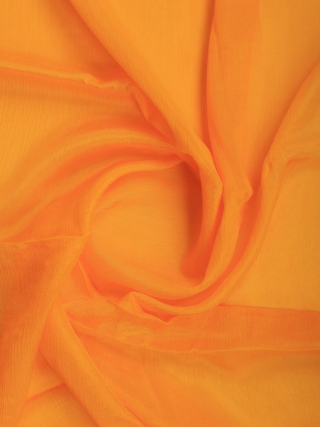 Mustard Zari Work Chiffon Saree