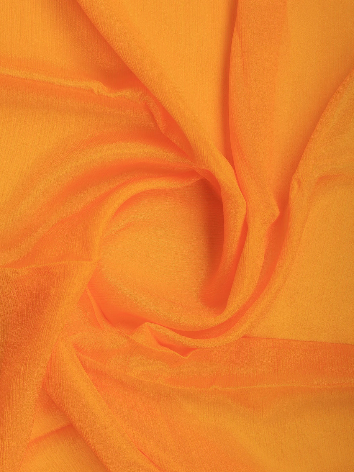 Mustard Zari Work Chiffon Saree