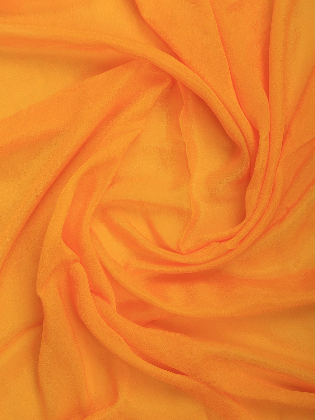 Yellow Zari Work Chiffon Saree