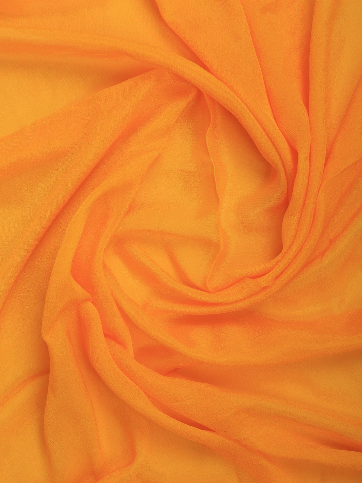 Yellow Zari Work Chiffon Saree