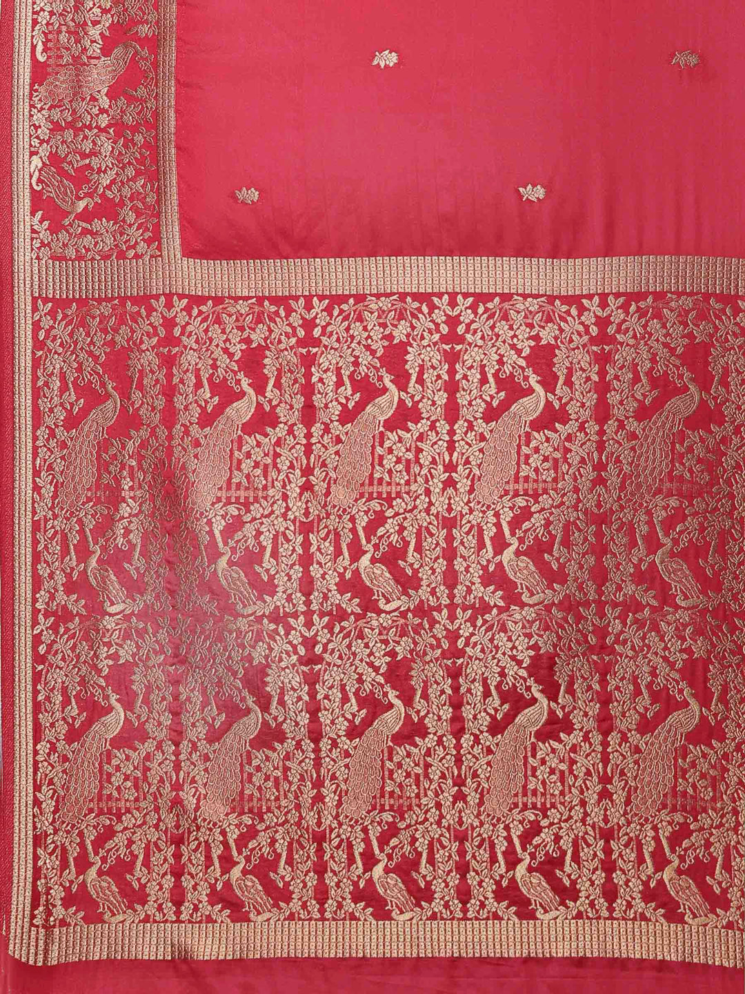 Pink Woven Design Art Silk Saree