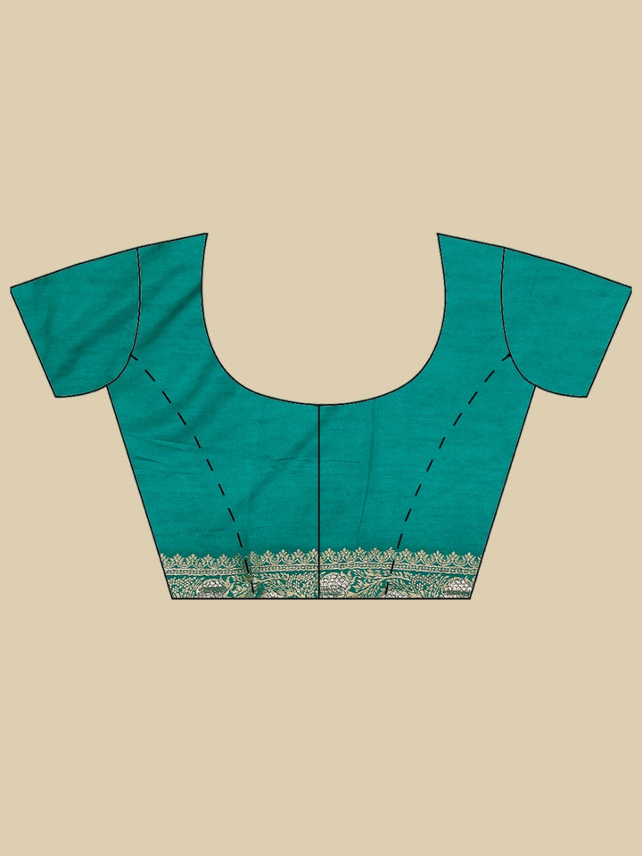 Green Woven Design Art Silk Saree
