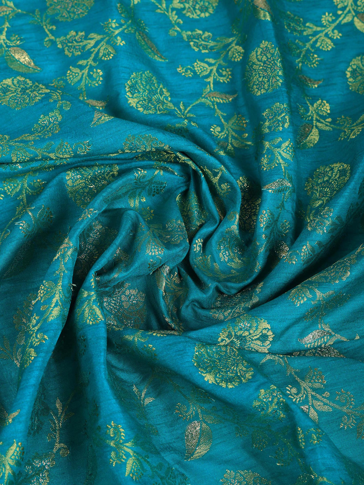 Lake Blue Woven Design Art Silk Saree