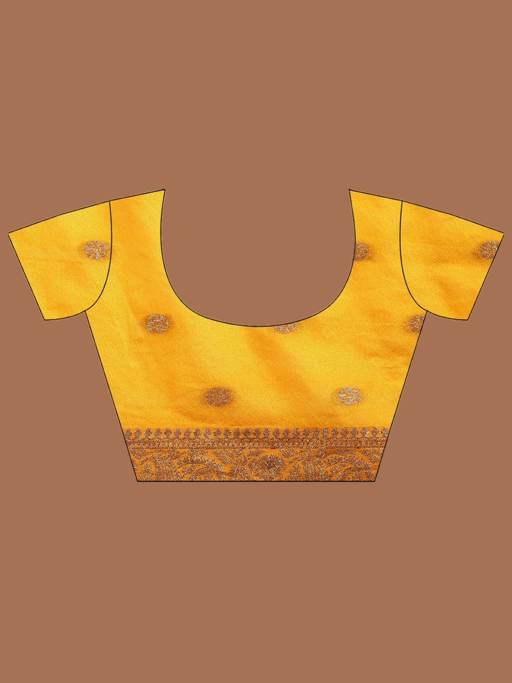 Mustard Embroidered Georgette Saree