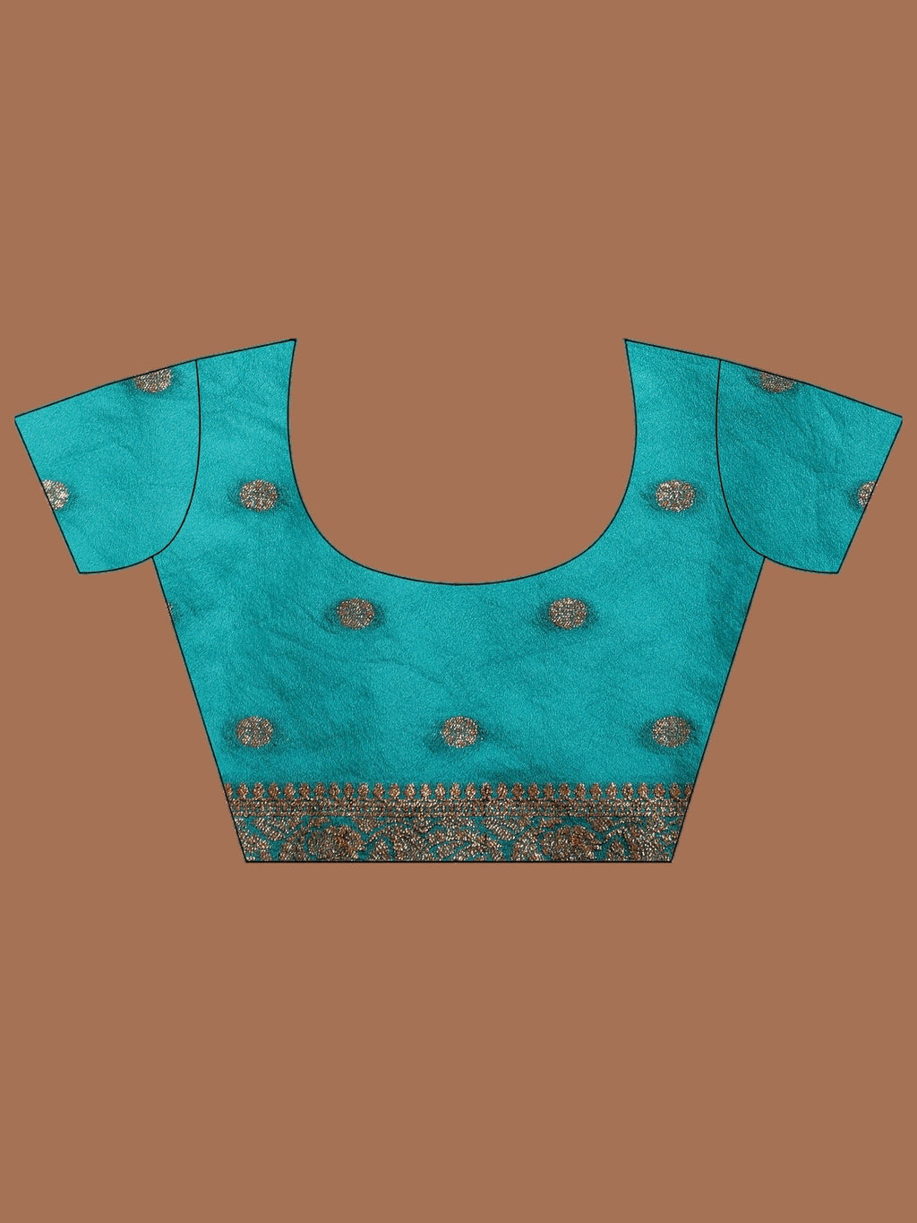 Rama Green Embroidered Georgette Saree