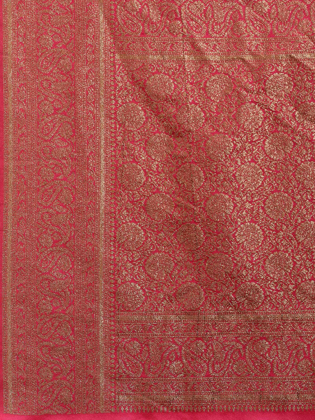Rani Embroidered Georgette Saree
