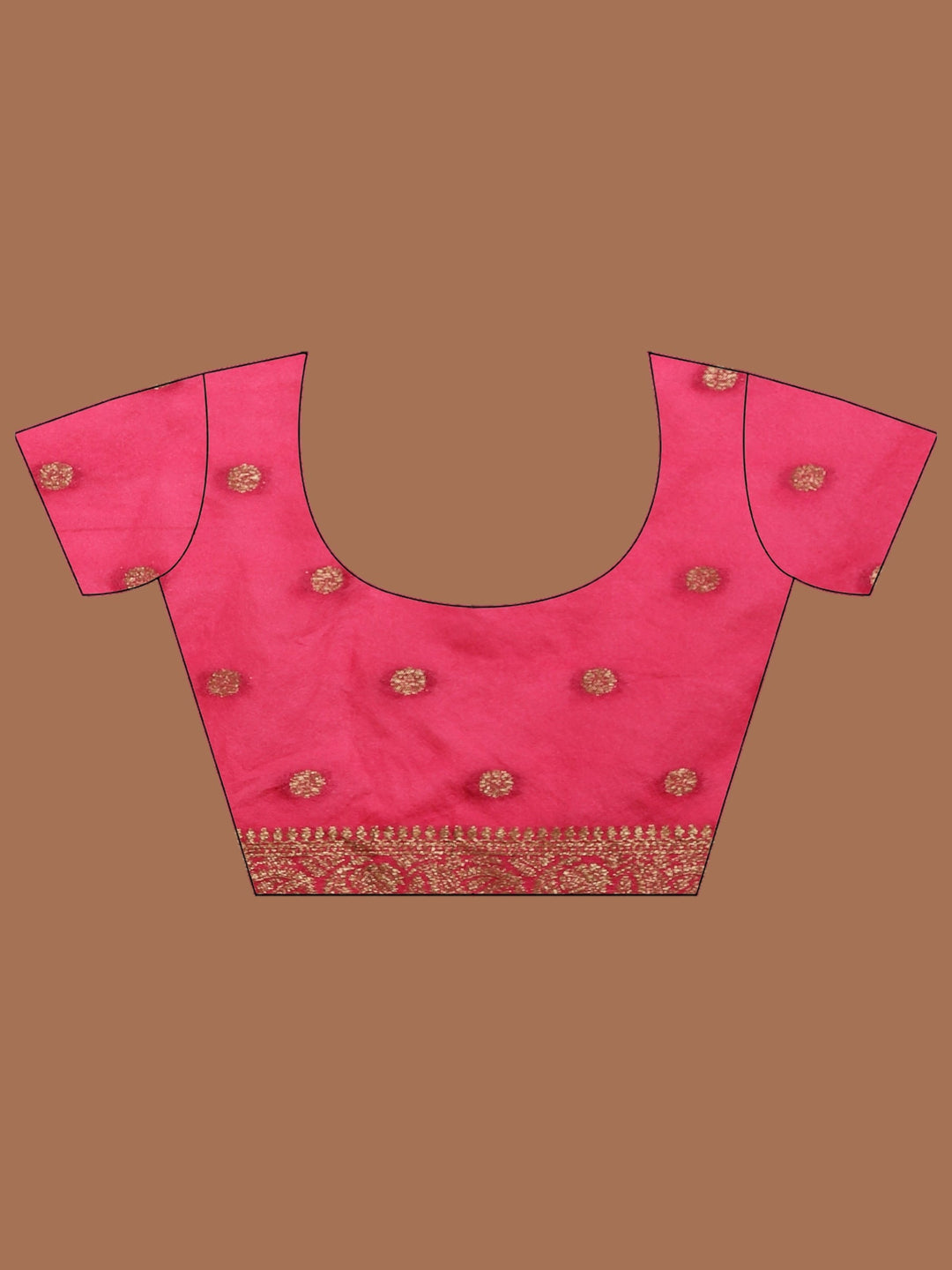 Rani Embroidered Georgette Saree