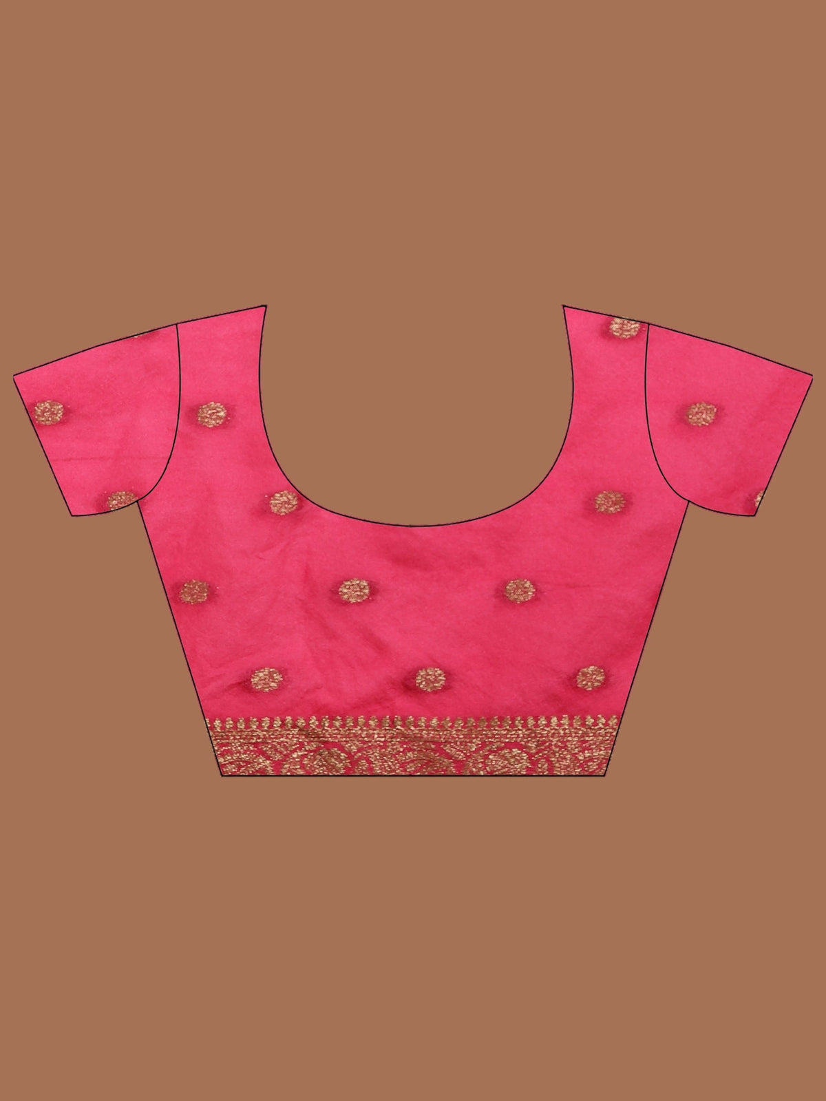 Rani Embroidered Georgette Saree