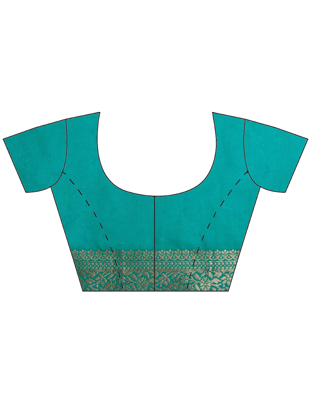 Firozee Zari Work Crepe Saree