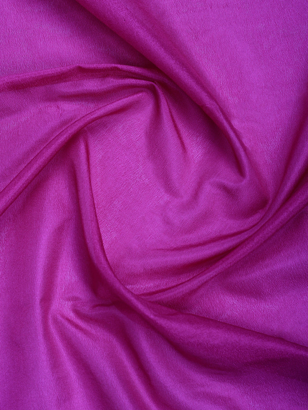 Purple Zari Work Crepe Saree