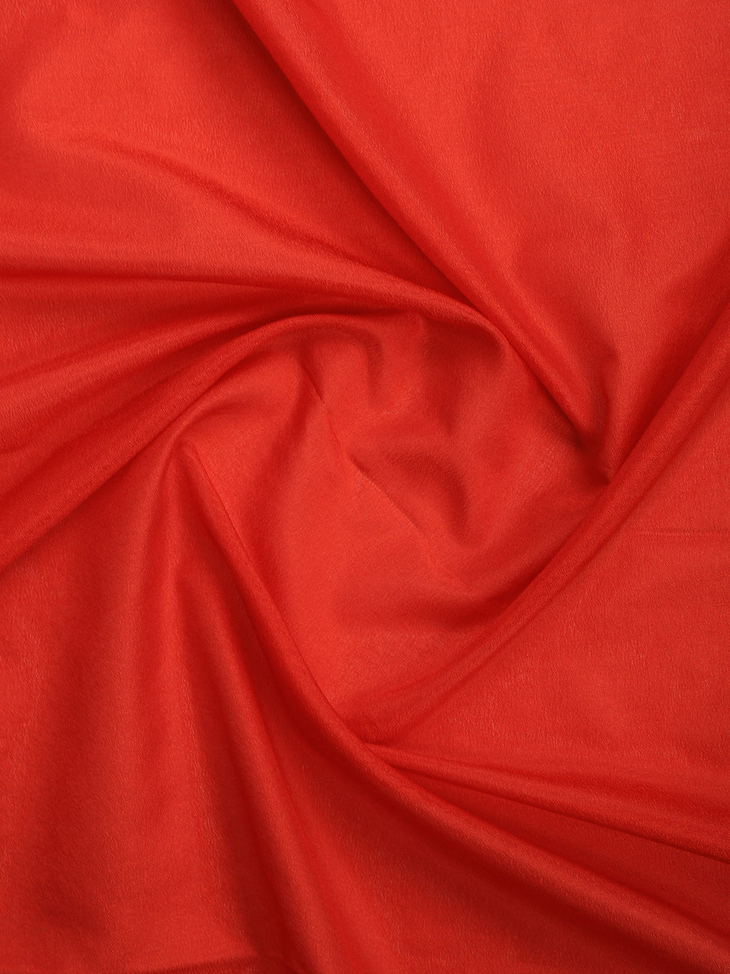 Rust Zari Work Crepe Saree