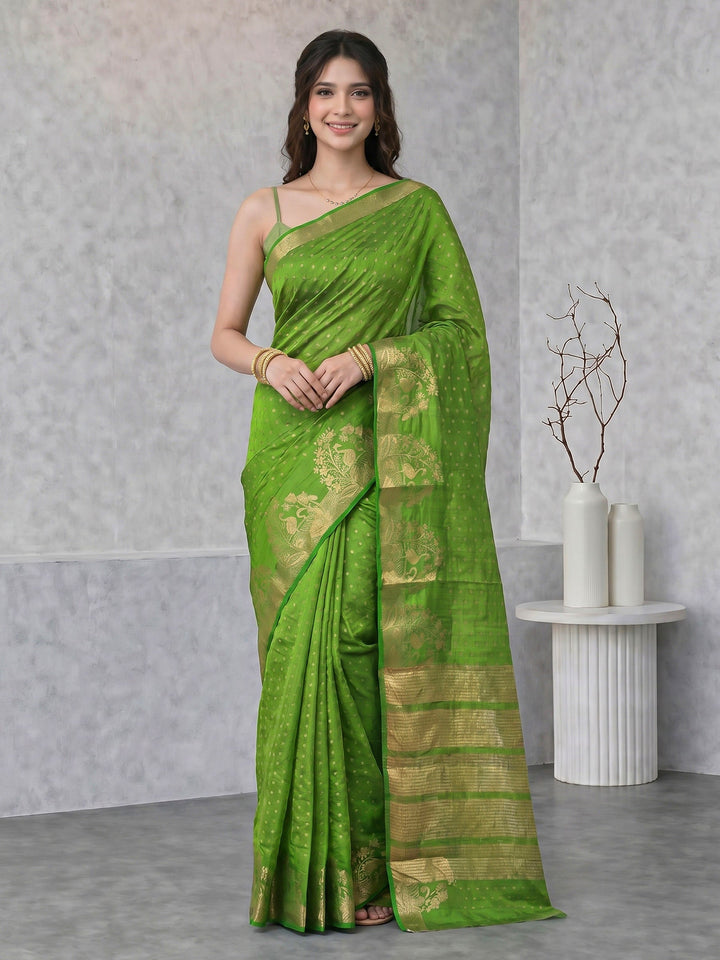 Woven Booti Art Silk Saree