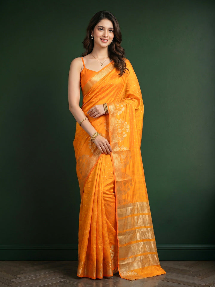 Woven Booti Art Silk Saree