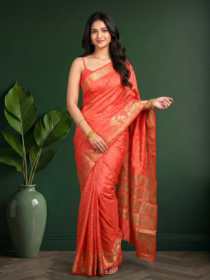 Woven Booti Art Silk Saree
