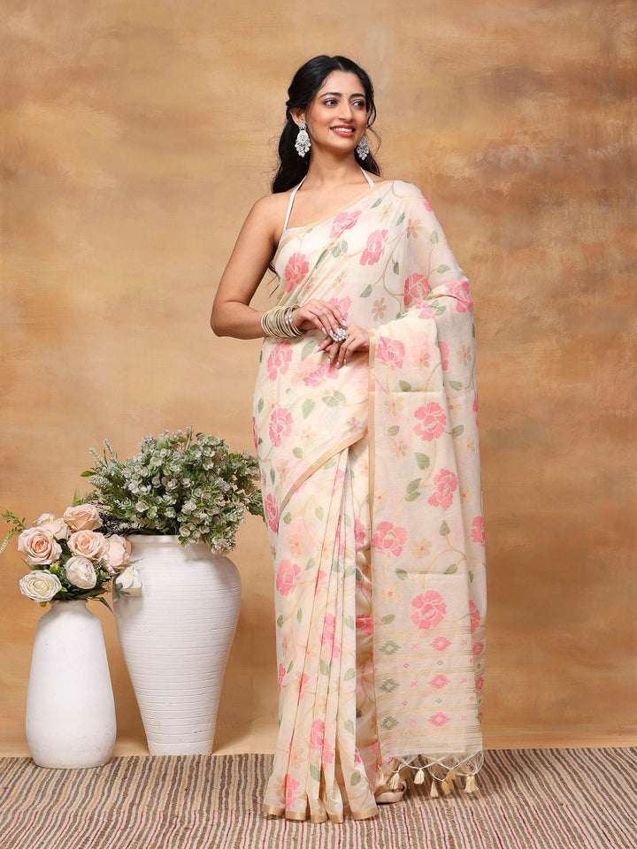 Woven Design Tussar Silk Saree