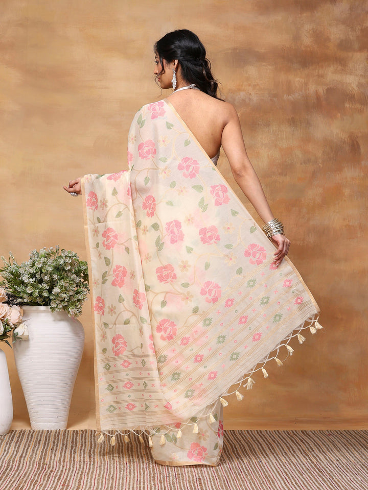 Woven Design Tussar Silk Saree