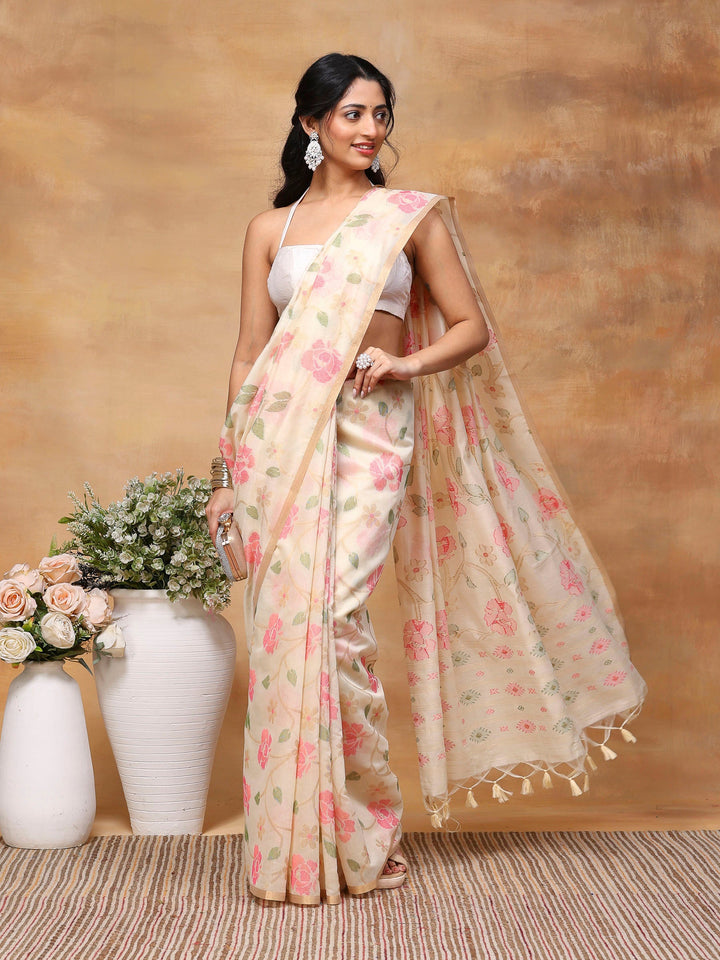 Woven Design Tussar Silk Saree